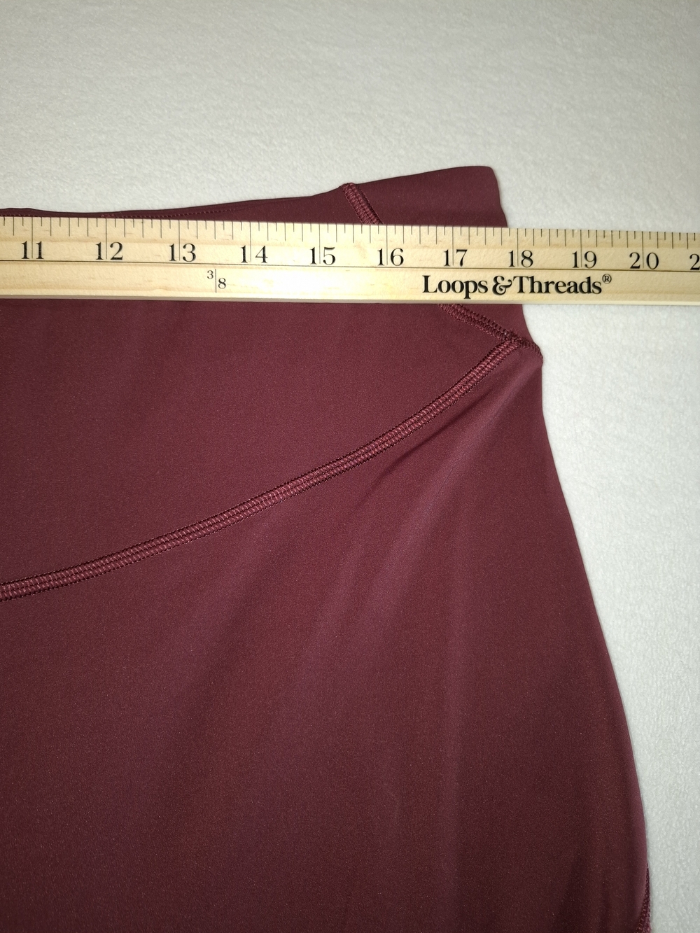 lululemon athletica High-Rise Burgundy Leggings Sz 18 - Picture 4 of 10